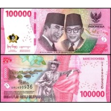 Indonésia P-168 Fe 100.000 Rupiah 2022