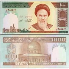 Iran Irã P-143d Fe 1.000 Rials 2004 Ruhollah Khomeini