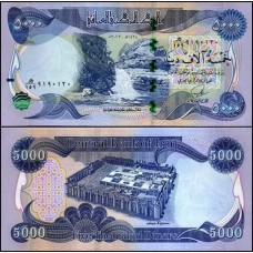 Iraq Iraque P-100a Fe 5.000 Dinars 2013