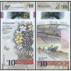 Ireland Northern Irlanda do Norte P-344a Fe 10 Pounds 2018 Ulster Bank