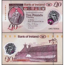 Ireland Northern Irlanda do Norte P-91a Fe 10 Pounds 2017 Bank Ireland