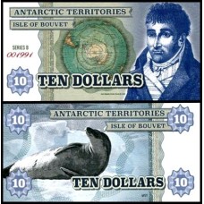 Isle Of Bouvet 10 Dollars 2015 Fe Fantasia