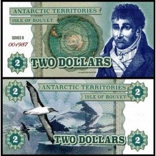 Isle Of Bouvet 2 Dollars 2015 Fe Fantasia