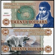 Isle Of Bouvet 20 Dollars 2015 Fe Fantasia