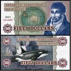 Isle Of Bouvet 50 Dollars 2015 Fe Fantasia