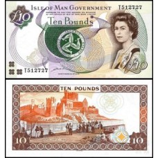 Isle Of Man Ilha Do Homem P-48Za Fe 10 Pounds ND (2019) Rainha ♛