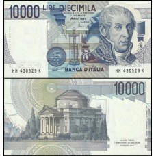 Italy Itália P-112d.1 Fe 10.000 Lire 1997 Alessandro Volta