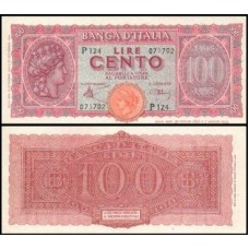Italy Itália P-75a Fe 100 Lire 1944