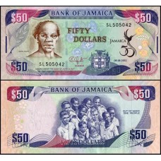 Jamaica P-89 Fe 50 Dollars 2012 Comemorativa