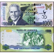 Jamaica P-92 Fe 1.000 Dollars 2012  Michael Manley Comemorativa