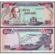 Jamaica P-79c Fe 50 Dollars 2002 Sam Sharpe Jamaica P-79c Fe 50 Dollars 2002 Sam Sharpe