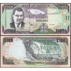 Jamaica P-84c Fe 100 Dollars 2007 Jamaica P-84c Fe 100 Dollars 2007