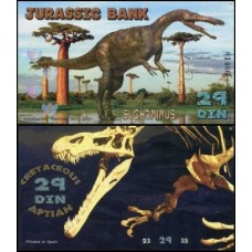 Jurassic Bank 29 Din 2015 Fe Suchomimus Polímero Fantasia