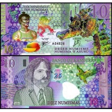 Kamberra Camberra 10 Numismas 2013 Fe Cavalo Marinho Polímero Fantasia