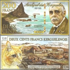 Kerguelen 200 Francs 2010 Fe Fantasia Polímero