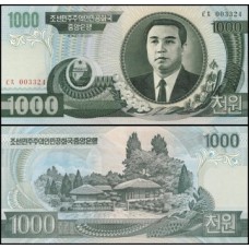 Korea North Coréia do Norte P-45a.1 Fe 1.000 Won 2002