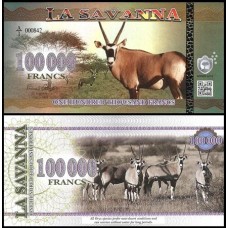 La Savanna 100.000 Francs 2016 Fe Órix Fantasia