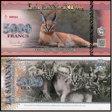La Savanna 5.000 Francs Caracal 2015 Fe Fantasia