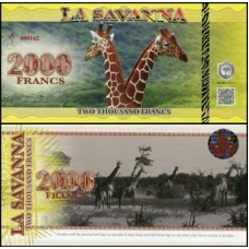 La Savanna 2.000 Francs Girafa 2015 Fe Fantasia