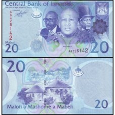 Lesotho Lesoto P-22a Fe 20 Maloti 2010