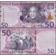 Lesotho Lesoto P-28 Fe 50 Maloti 2021