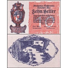 Liechtenstein P-1 Fe 10 Heller ND (1920) Escassa