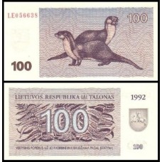Lithuania Lituânia P-42 Fe 100 Talonas 1992