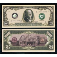 Usa Estados Unidos Md-168 Fe 1 Milhão de Dollars Fantasia Grover Cleveland