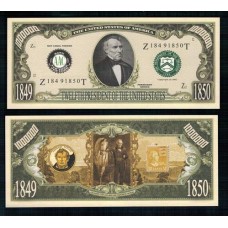 Usa Estados Unidos Md-195 Fe 1 Milhão de Dollars Fantasia Zachary Taylor