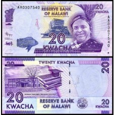 Malawi Malaui P-57a Fe 20 Kwacha 2012