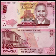 Malawi Malaui P-65b Fe 100 Kwacha 2016