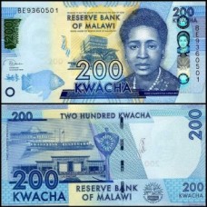 Malawi Malaui P-60f Fe 200 Kwacha 2020 Rose Chibambo