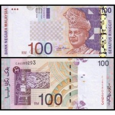 Malaysia Malásia P-44d Fe 100 Ringgit ND (2001)