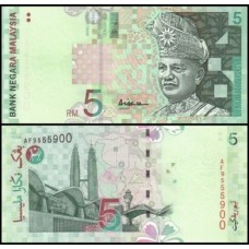 Malaysia Malásia P-41a Fe 5 Ringgit ND (1999)