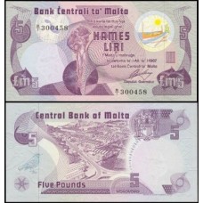 Malta P-35a Fe 5 Lira L.1967 ND (1979)