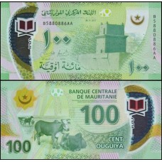 Mauritânia P-24a Fe 100 Ouguyia 2017 Polímero