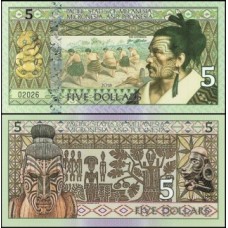 Melanésia 5 Dollars Fe Polímero Fantasia