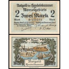 Memel P-3a S/Fe 2 Mark 1922 Escassa Memel P-3a S/Fe 2 Mark 1922 Escassa