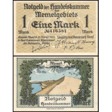Memel P-2 Fe 1 Mark 1922 Escassa