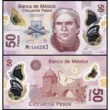 México P-123Aa.2 Fe 50 Pesos 2012 Polímero - Série B