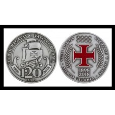 Medalha 120 Anos do Vasco da Gama 1898-2018 Inox