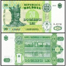 Moldova Moldávia P-13i Fe 20 Lei 2010
