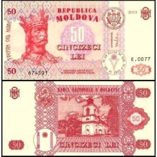 Moldova Moldávia P-14f Fe 50 Lei 2013 Estêvão, o Grande