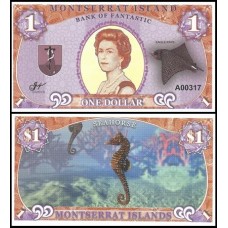 Montserrat Island 1 Dollar Fe Fantasia Rainha ♛