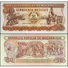 Mozambique Moçambique P-129b Fe 50 Meticais 1986