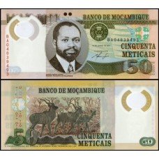 Mozambique Moçambique P-150a Fe 50 Meticais 2011 Samora Machel Polímero
