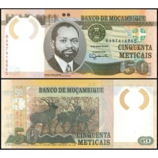 Mozambique Moçambique P-150b Fe 50 Meticais 2017 Samora Machel Polímero