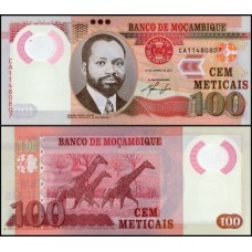 Mozambique Moçambique P-151a Fe 100 Meticais 2011 Samora Machel Polímero