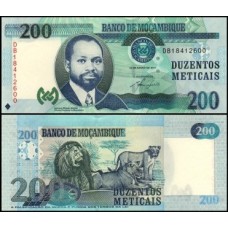 Mozambique Moçambique P-152a Fe 200 Meticais 2011