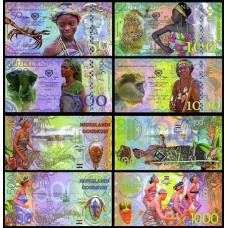 Nederlands Guinea Ghana Set C/4 Polímero Fantasia
